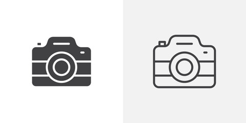 Poster - Camera icon vector symbol for mobile apps and website UI designs.