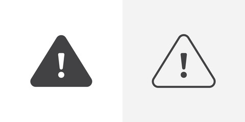 Poster - Alert icon vector symbol for mobile apps and website UI designs.