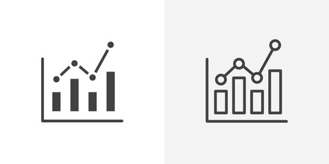Poster - Analytic icon vector symbol for mobile apps and website UI designs.