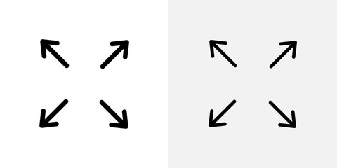 Poster - Expand icon vector symbol for mobile apps and website UI designs.