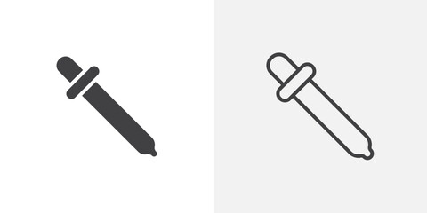 Poster - Eye dropper icon vector symbol for mobile apps and website UI designs.