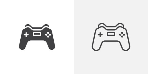 Poster - Gamepad icon vector symbol for mobile apps and website UI designs.