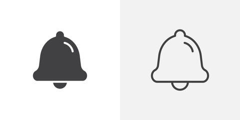 Poster - Notification icon vector symbol for mobile apps and website UI designs.