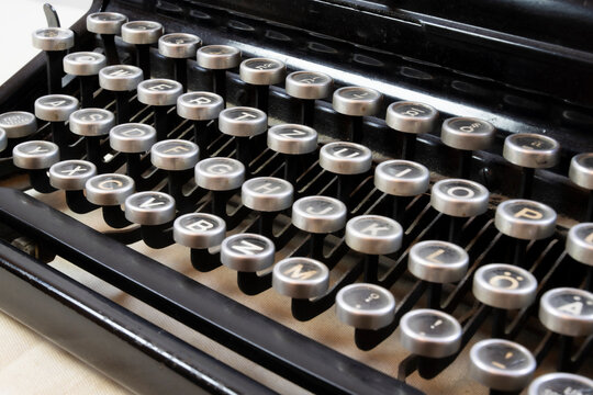 Clavier de machine à écrire ancienne