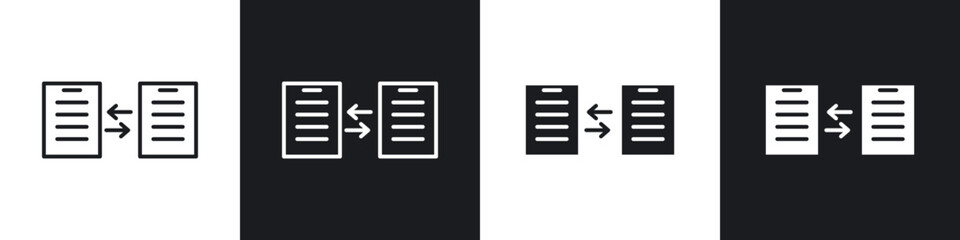 Poster - File transfer icons vector graphics for web designs