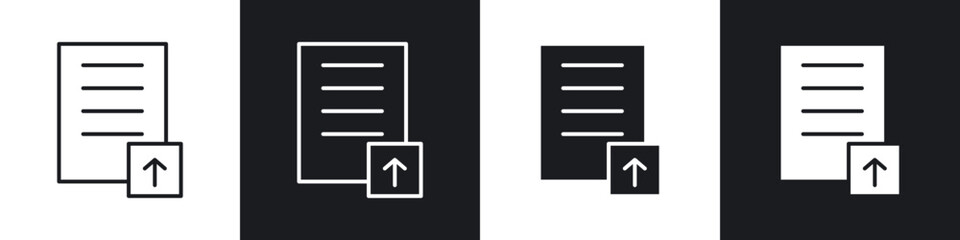 Poster - File upload icons vector graphics for web designs