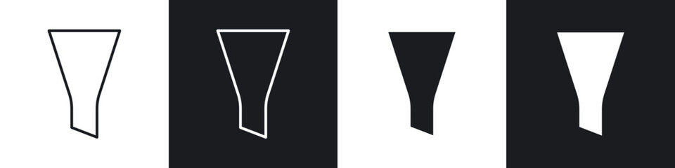 Poster - Filter icons vector graphics for web designs