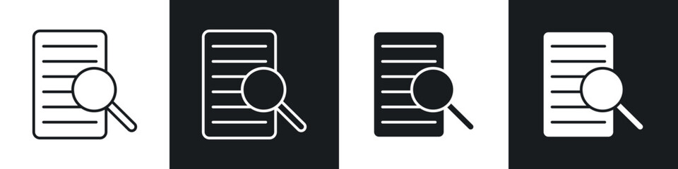 Poster - Defining icons in solid and stroke graphics