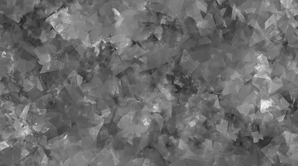 Poster - Abstract monochrome shards of glass mosaic