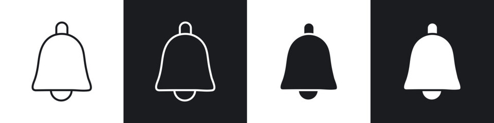 Aufkleber - Notification icons in flat and thin stroke style