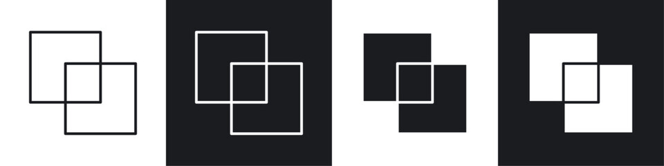 Poster - Merge icon symbol collection on white background.
