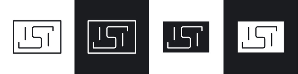Poster - ISI mark icon symbol collection on white background.