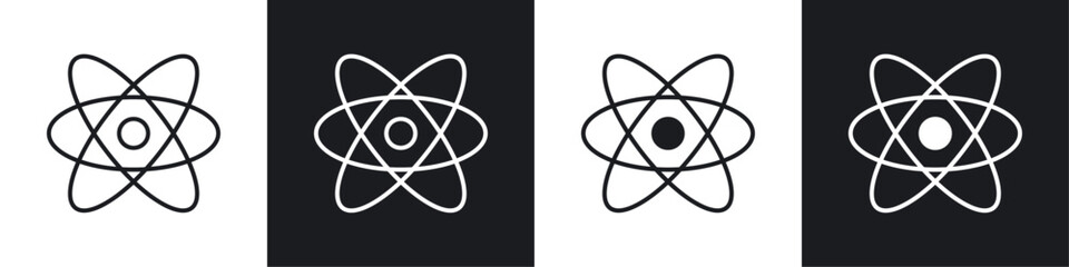 Poster - React icon symbol collection on white background.