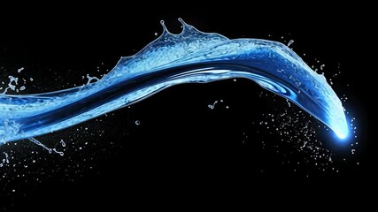 Poster - Abstract water splash design