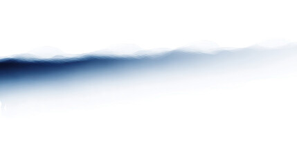 Poster - Abstract blue and white mountain landscape digital painting artistic illustration modern design background image for website banner graphic design project on transparent background