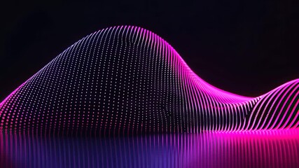 Poster - Abstract digital wave design