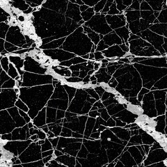 Fototapete - seamless texture the design features a - with intricate white stains and scratches set against deep black background, ideal for creating patterns textural backgrounds.