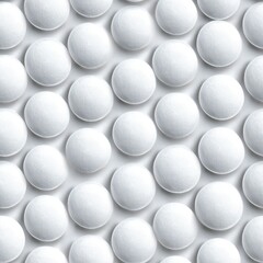 Fototapete - seamless white tablets arranged in a pattern create striking visual texture, suitable for backgrounds digital and print designs across different creative projects.