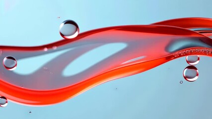 Poster - Fluid dynamics of a colorful liquid stream.