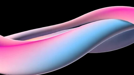 Poster - Abstract, fluid forms in vibrant colors.