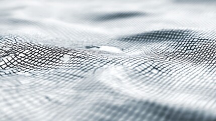 abstract undulating net pattern monochrome detail