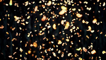 Wall Mural - araffes of yellow and white lights are shining in the dark