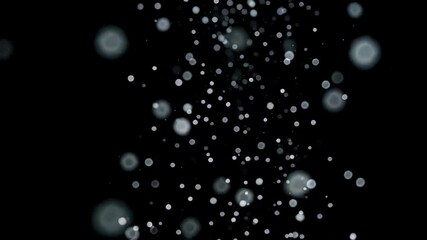 Wall Mural - araffes of water falling from a black background into the air