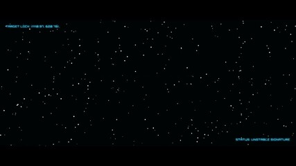 Wall Mural - a cinematic space animation of a ship's hud detecting and analyzing a gravitational anomaly. feature