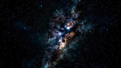 Wall Mural - a close up of a galaxy with a star field in the background