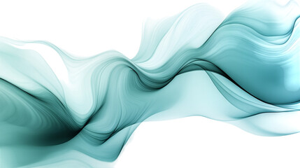 Poster - Soft gradient background with flowing lines, focused on digital texture. Isolated on white background 
