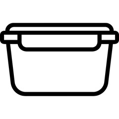 Poster - vector icon of kitchen storage container