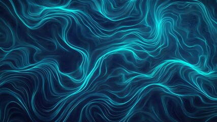 Poster - Abstract blue lines creating a dynamic, flowing texture, ideal for modern presentations