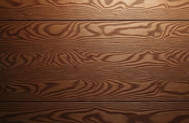 Poster - Close-up of dark stained plywood wooden texture. Brown wood grain pattern. Horizontal planks with visible wood fiber structure. Background for design decoration, interior, construction, carpentry.