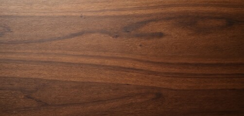Poster - Close-up view of walnut wood texture. Dark brown grain background, luxury design. Wood veneer used for furniture, interior decor. Ideal for crafting, woodwork, product background, natural material.