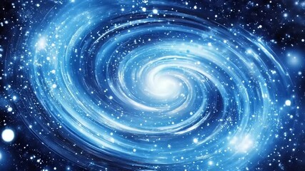 Wall Mural - Spiral galaxy in space