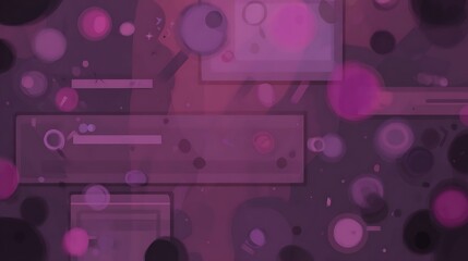 Poster - Abstract geometric shapes in purple palette