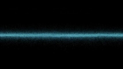 Poster - Blue glitter particles stream on black background. Abstract cosmic light flow in dark space. Magic dust moving effect footage.