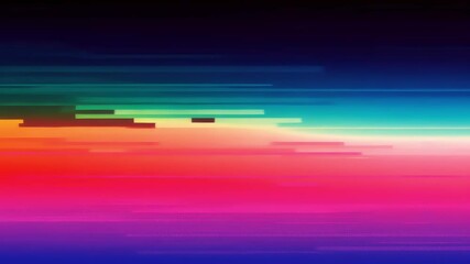Poster - Abstract digital glitch background with vibrant color gradients  