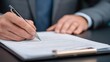 © WS Studio 1985 - Professional Underwriter Evaluating Insurance Policy Document