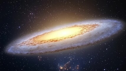 Wall Mural - Spiral galaxy in deep space
