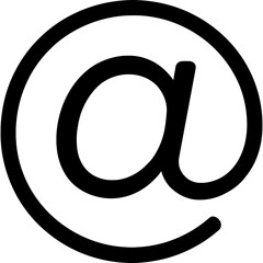 Poster - clean design of at mention communication icon