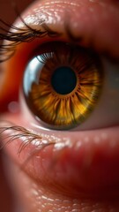 Poster - A detailed view of an individual's eye, ideal for use in medical or educational contexts