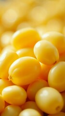 Poster - Close-up shot of a bunch of yellow grapes