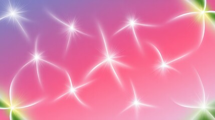 Poster - Abstract Kaleidoscope Pattern with Neon Yellow and Pink