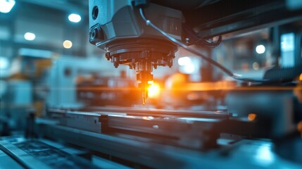 Poster - Injection molding machine producing plastic components in a precise and automated process