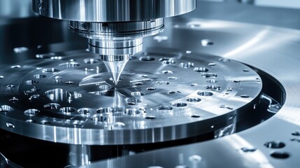 Poster - Large-scale machinery pressing and shaping sheet metal into finished components