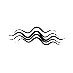 Fototapete - Abstract Wave Design: Elegant, flowing lines create an abstract wave pattern, perfect for adding a touch of fluidity and movement to your designs.