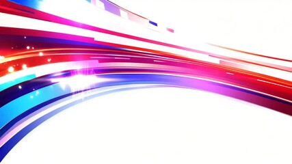 Poster - Abstract motion graphic background with dynamic and colorful glowing lines