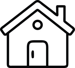 Aufkleber - Home icon design simple house symbol isolated on white background