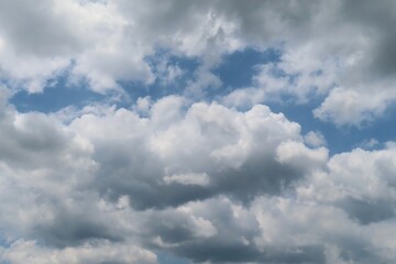 Wall Mural - beautiful cloudscape in blue sky, natural clouds background